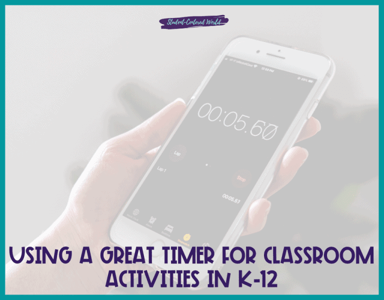 Using A K-12 Visual Countdown Timer for Classroom Activities