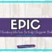Text graphic with open books in the background. Bold text reads EPIC: A Reading Solution for Kids Classroom Books with studentcenteredworld.com and Student-Centered World at the bottom.